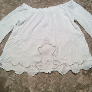 🎈SALE🎈 Stradivarius White Off Shoulder Top